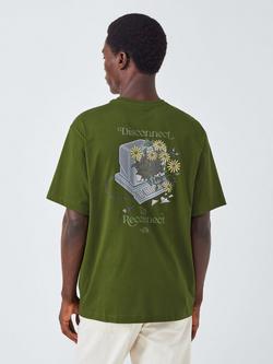The North Face Connect Graphic Print Cotton T-Shirt - view 2, Woodland Green