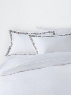 John Lewis Penbury Border Duvet Cover Set, White