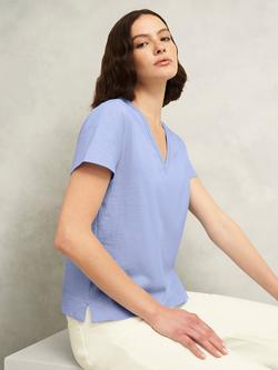 Hobbs Arianna Slub T-Shirt, Maya Blue