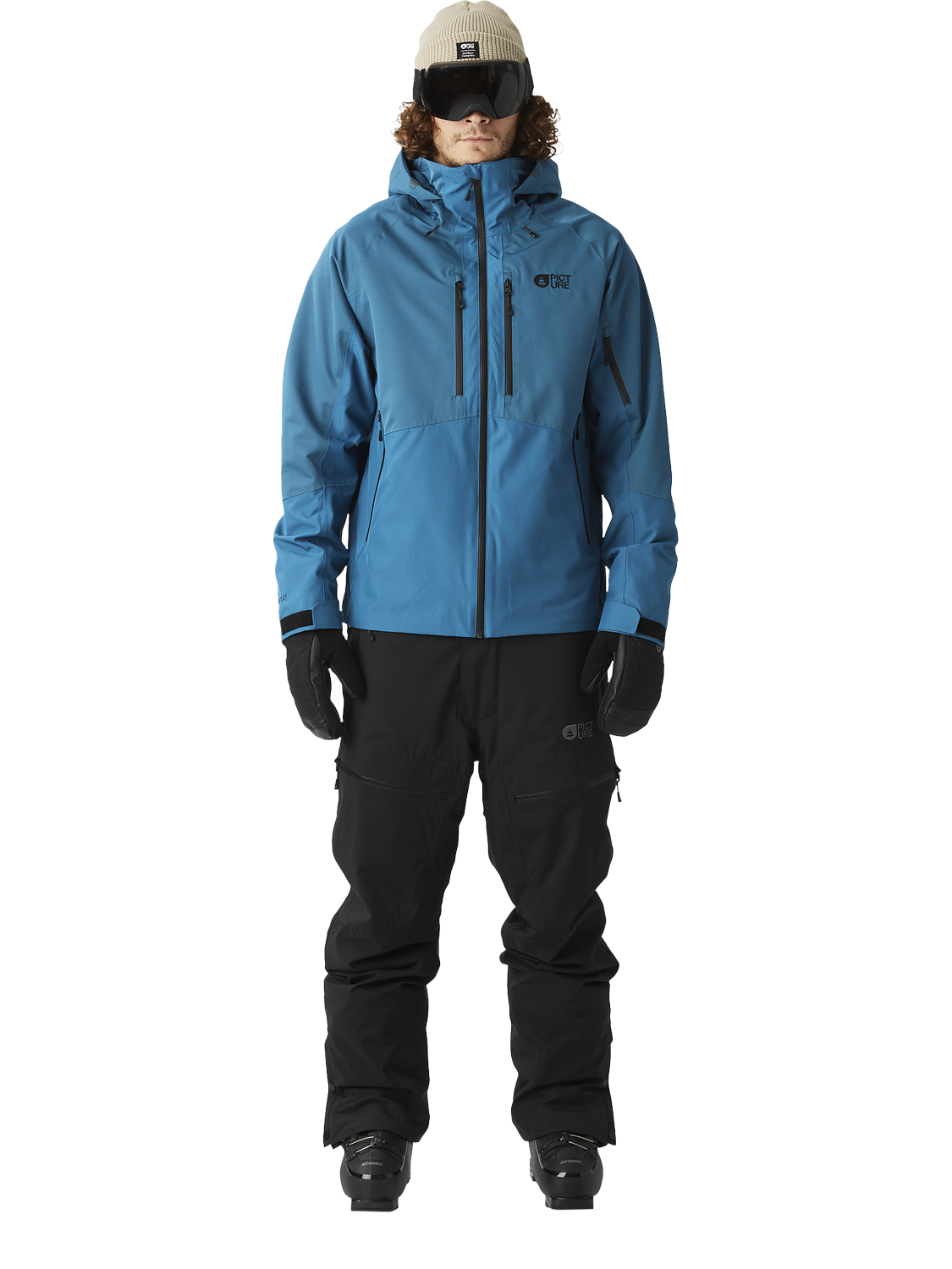 Product image 1 of 11, which shows Picture GoodsTwo-Layer Ski Jacket, Serenity Blue, S