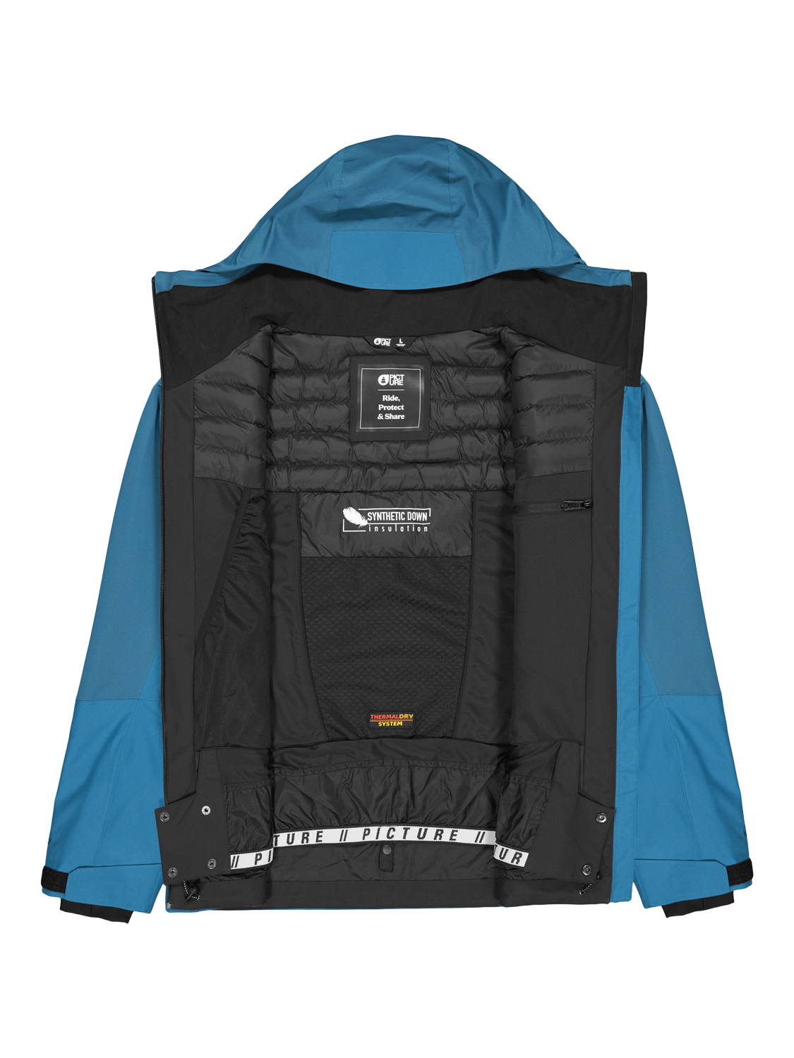 Product image 11 of 11, which shows Picture GoodsTwo-Layer Ski Jacket, Serenity Blue, S