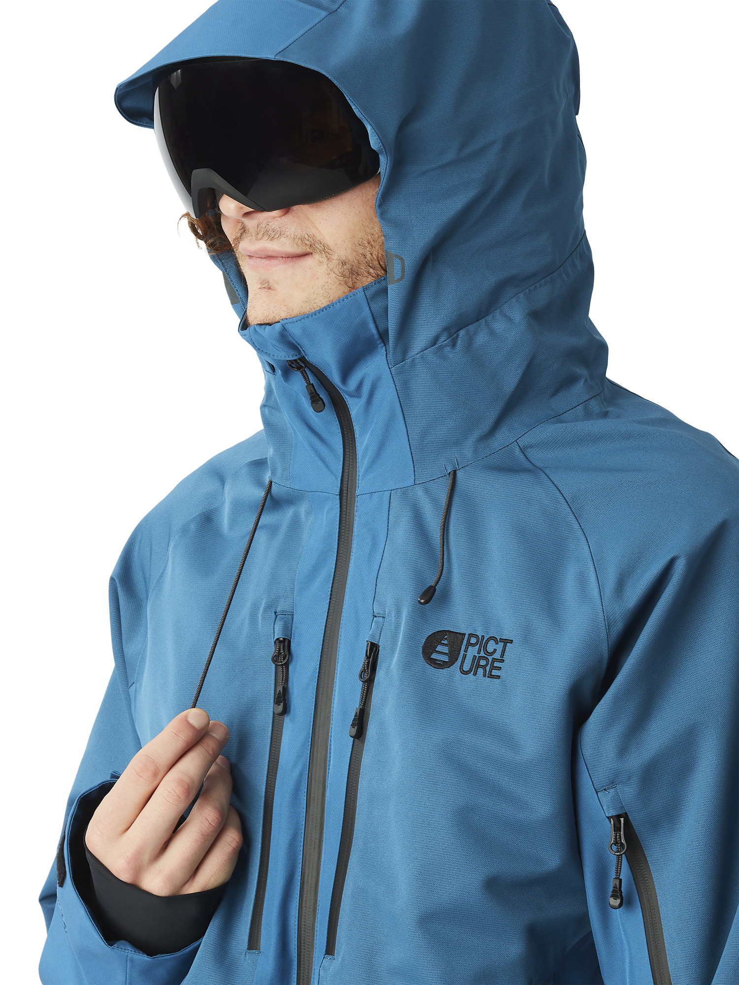 Product image 8 of 11, which shows Picture GoodsTwo-Layer Ski Jacket, Serenity Blue, S