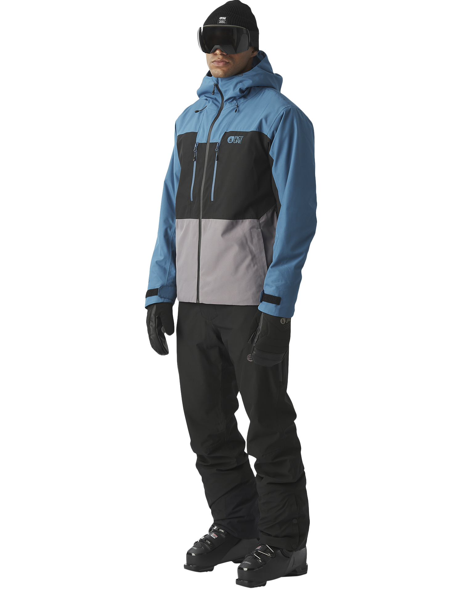 Product image 2 of 10, which shows Picture Object Two-Layer Ski Jacket, Serenity Blue, S