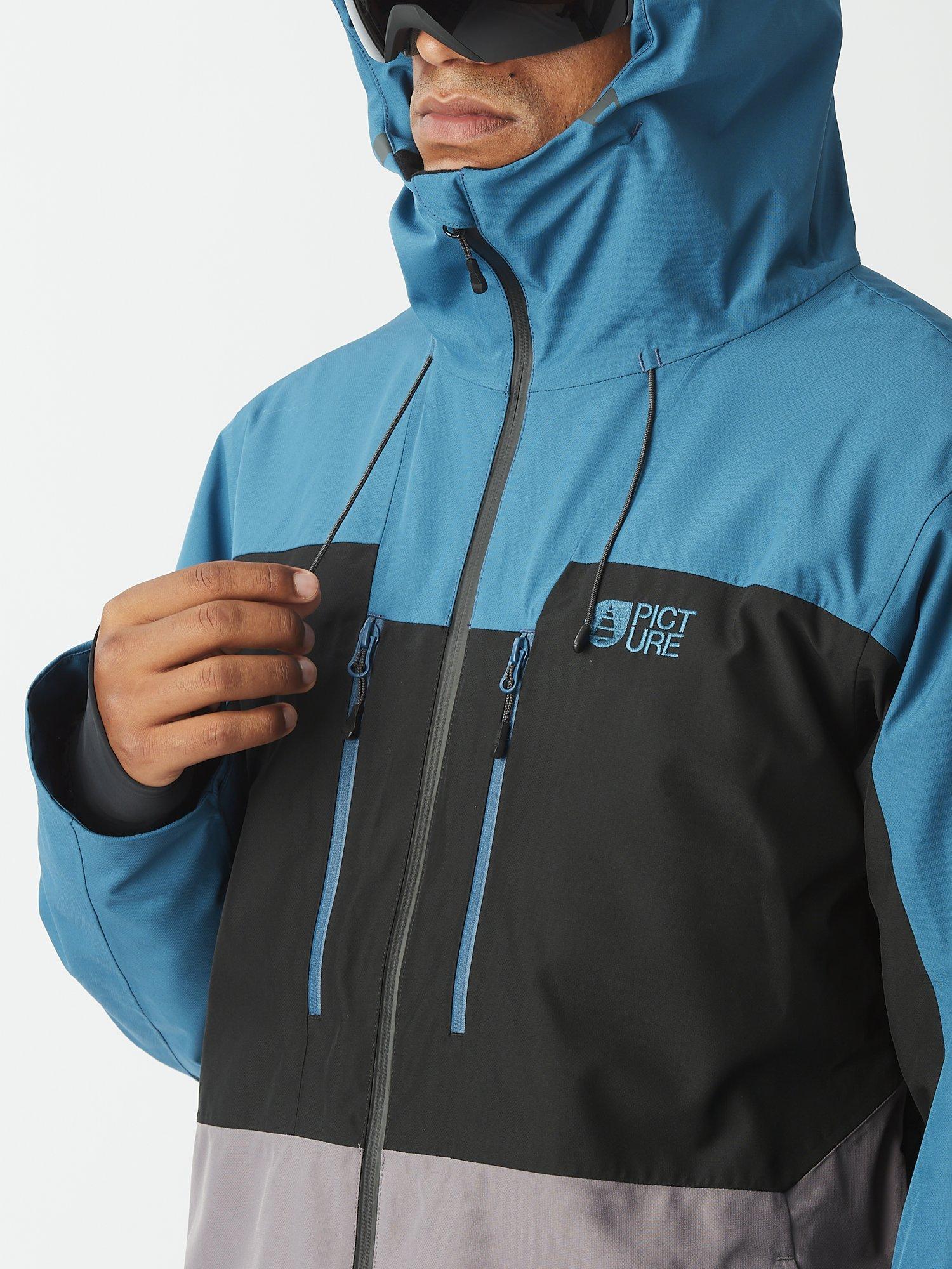 Product image 7 of 10, which shows Picture Object Two-Layer Ski Jacket, Serenity Blue, S