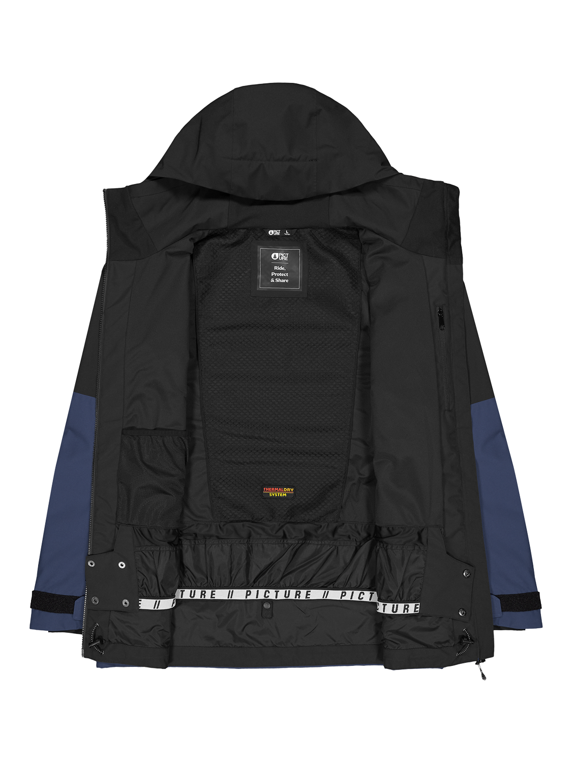 Product image 3 of 3, which shows Picture Track Two-Layer Ski Jacket, Patriot Blue, S