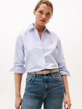 Tommy Hilfiger Stripe Oxford Relaxed Fit Shirt, Classic Ithaca/Mid Blue