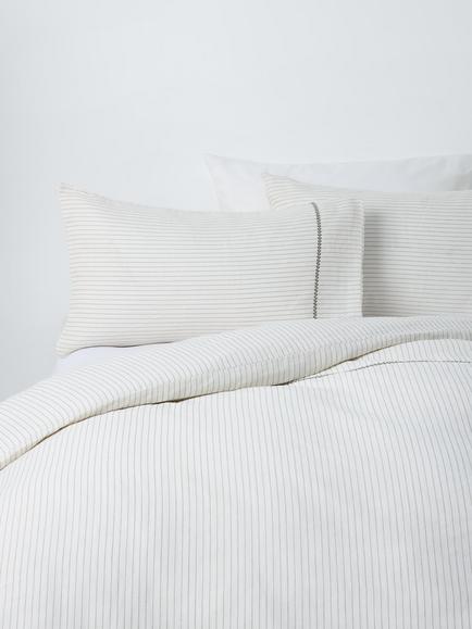 John Lewis Toulouse Pure Cotton Weave Duvet Cover Set, Green
