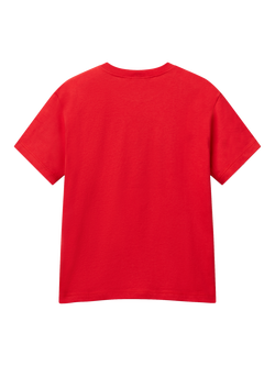 Benetton Kids' Logo T-Shirt, Red - view 2, Red