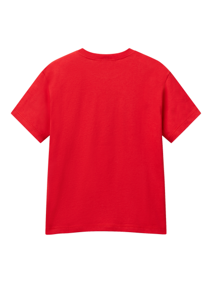Benetton Kids' Logo T-Shirt, Red - view 2, Red