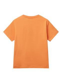 Benetton Kids' Logo T-Shirt, Apricot - view 2, Apricot