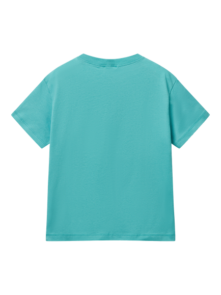 Benetton Kids' Sail T-Shirt, Teal Green - view 2, Teal Green