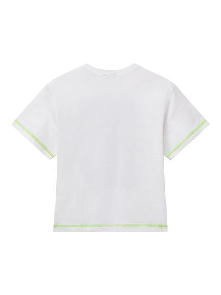 Benetton Kids' Surf Club Graphic T-Shirt, Optical White - view 2, Optical White