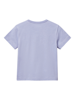 Benetton Kids' Pineapple Graphic T-Shirt, Periwinkle - view 2, Periwinkle