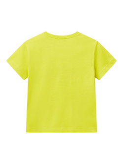 Benetton Kids' Logo T-Shirt, Lime - view 2, Lime
