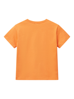 Benetton Kids' Logo T-Shirt, Apricot - view 2, Apricot