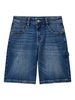 Benetton Kids' Denim Shorts, Night Blue, Night Blue