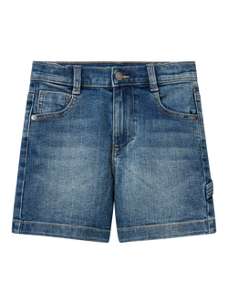 Benetton Kids' Denim Shorts, Blue, Blue