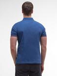 Barbour Austwick Regular Fit Tipped Cotton Polo Shirt, Dark Denim
