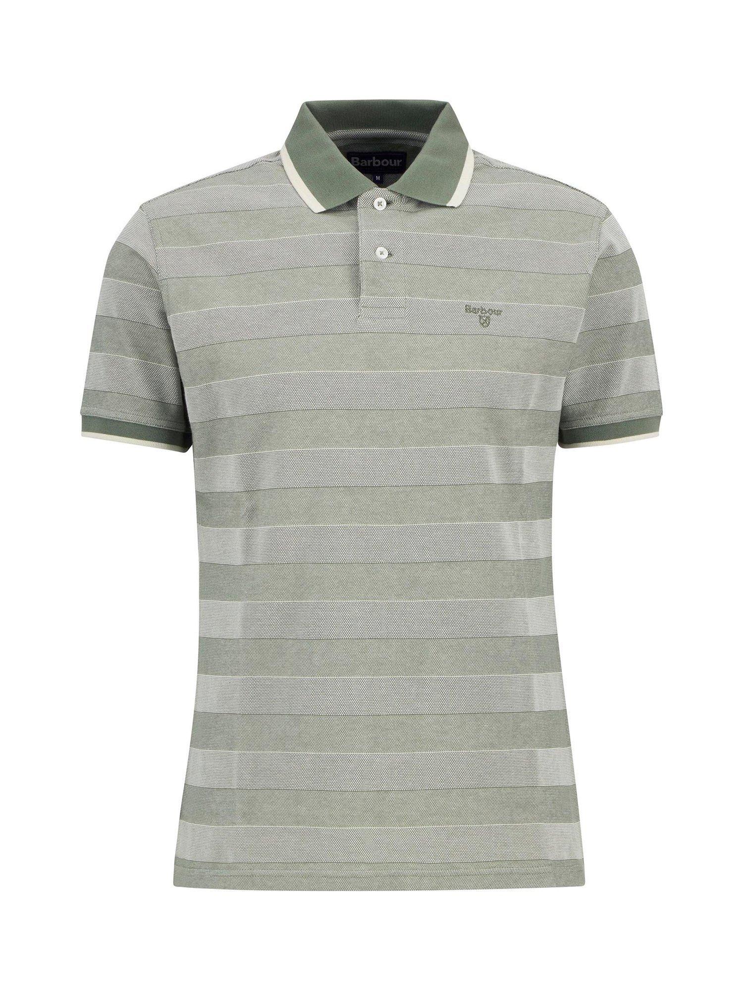 Product image 4 of 6, which shows Barbour Branton Cotton Polo Shirt, Light Moss, S