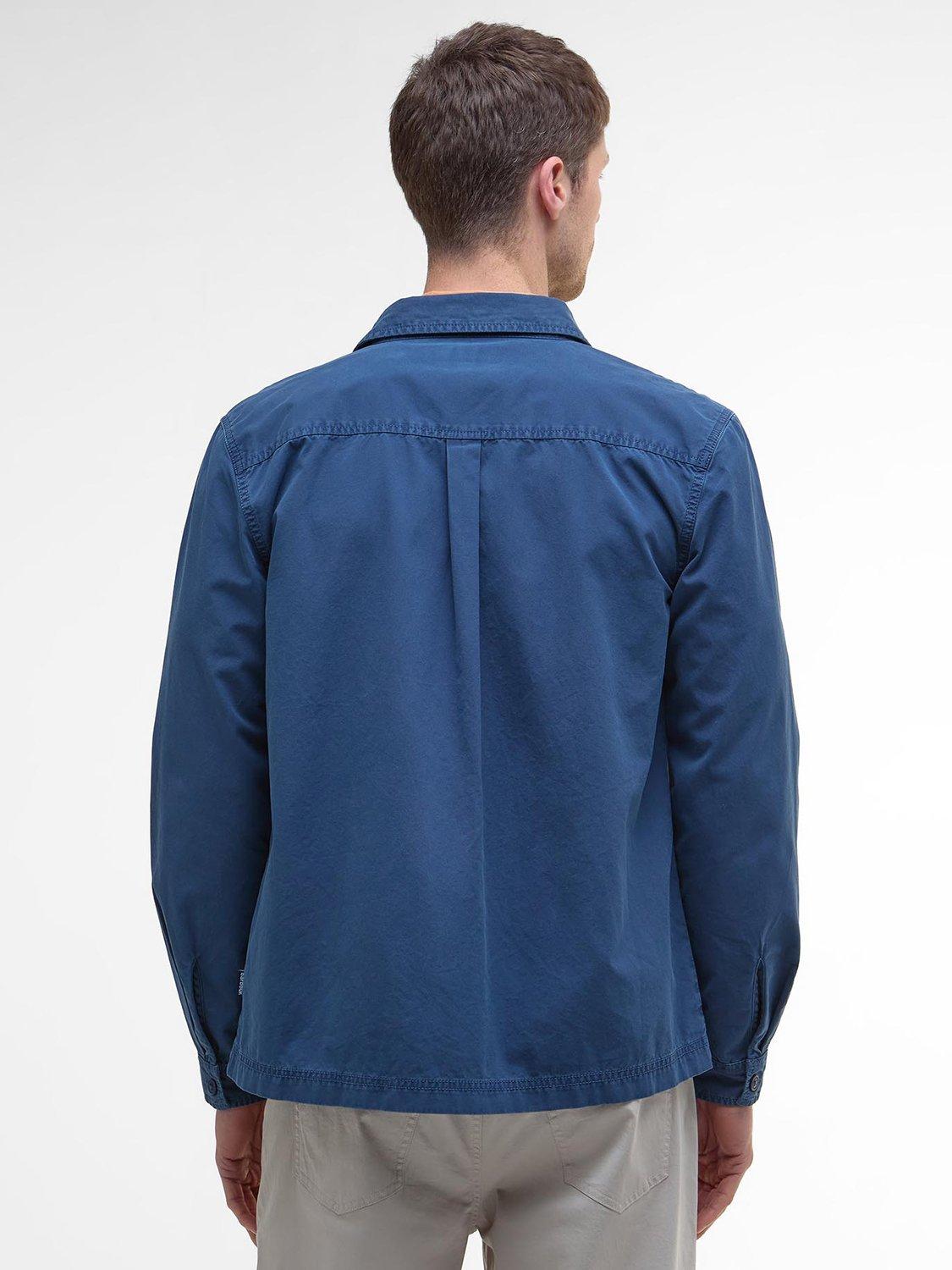Product image 2 of 7, which shows Barbour Castlebay Cotton Regular Fit Overshirt, Dark Denim, L