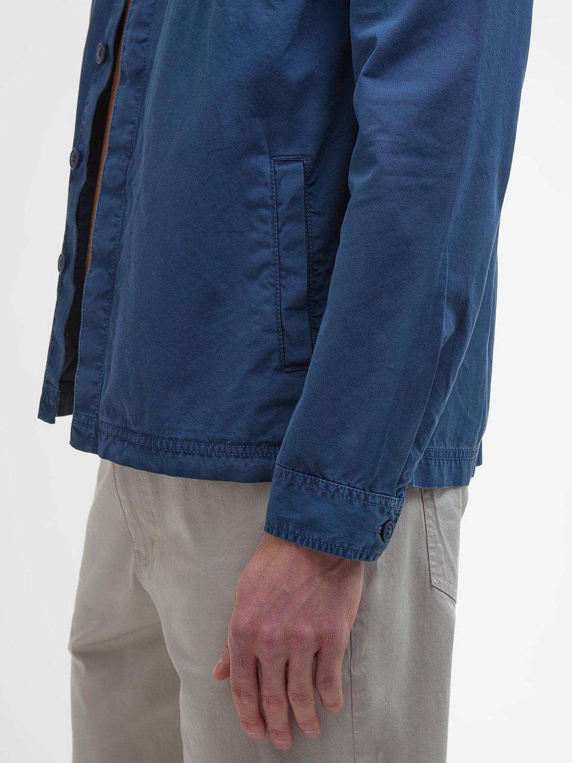 Product image 6 of 7, which shows Barbour Castlebay Cotton Regular Fit Overshirt, Dark Denim, L
