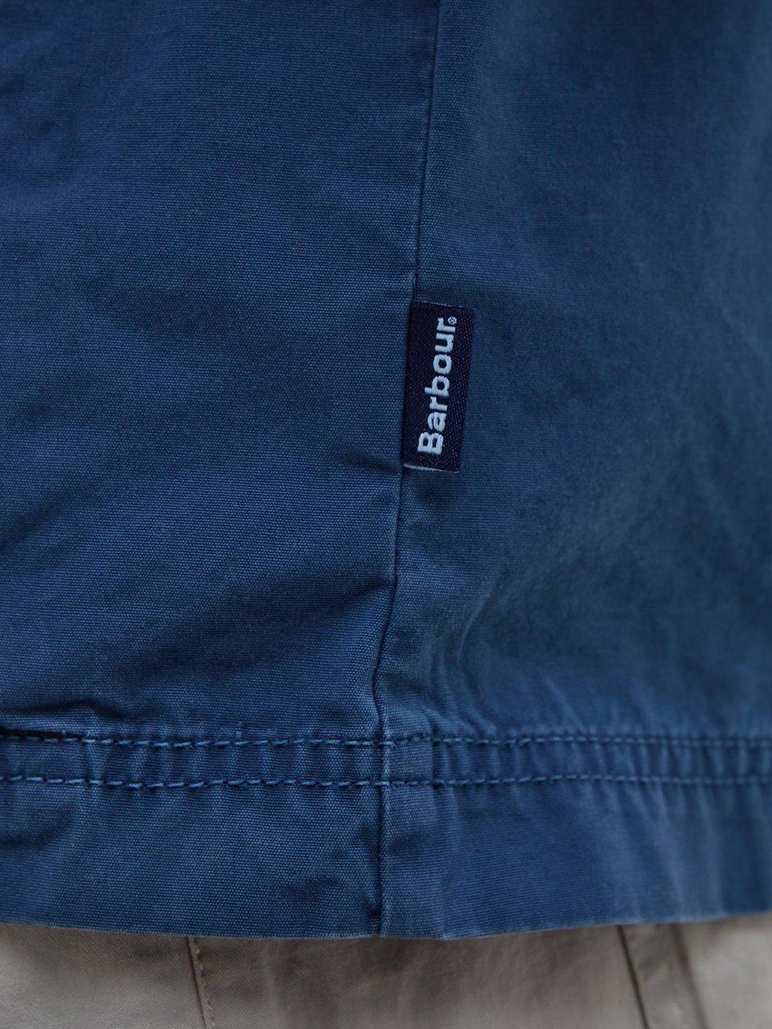 Product image 7 of 7, which shows Barbour Castlebay Cotton Regular Fit Overshirt, Dark Denim, L