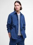Barbour Rickfell Cotton Regular Fit Overshirt, Dark Denim