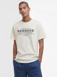 Barbour Moorside Cotton Regular Fit Short Sleeve Logo T-Shirt, Whisper White