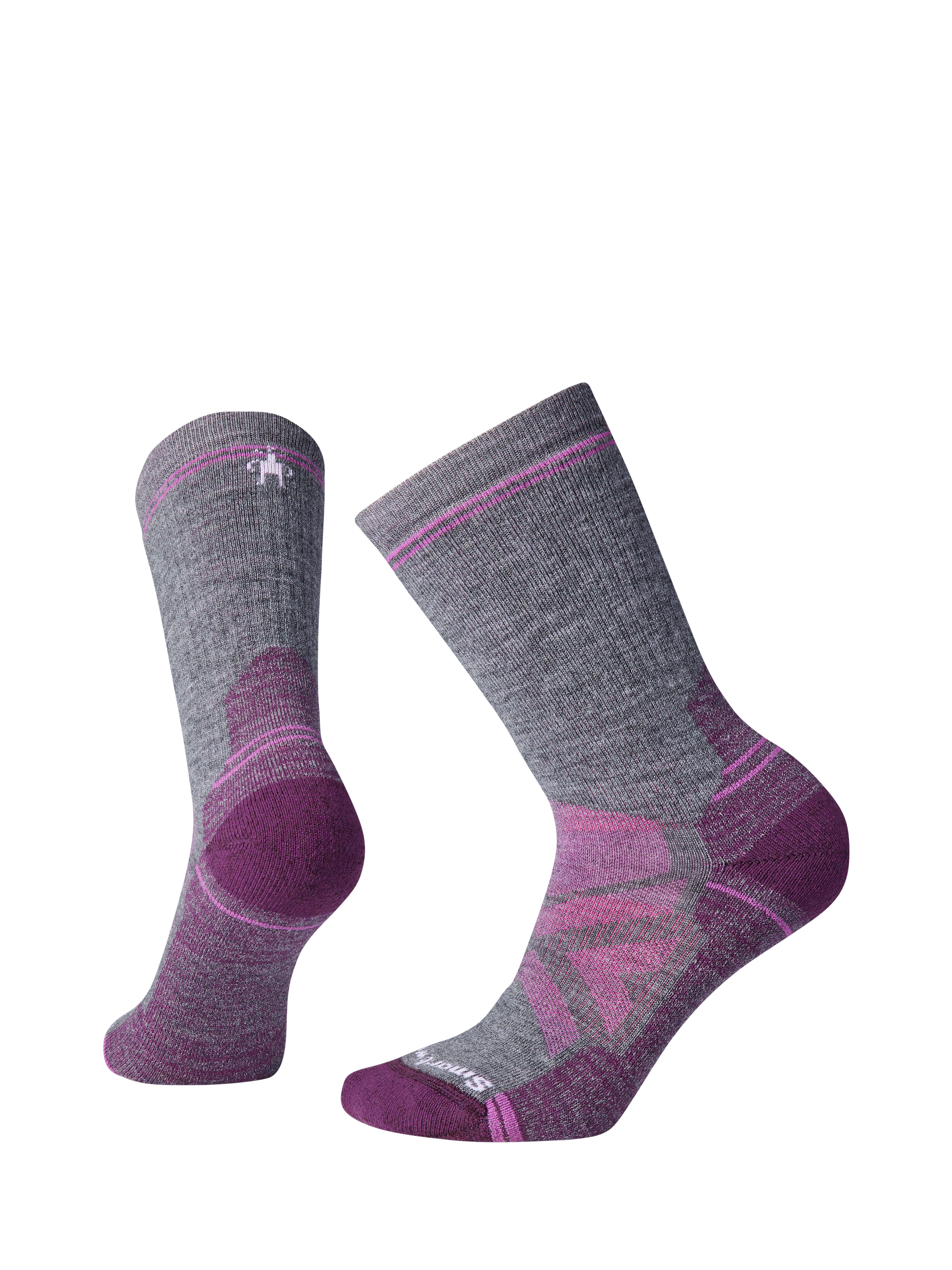 Product image 1 of 1, which shows SmartWool Hike Full Merino Blend Cushion Crew Socks, Medium Gray, S