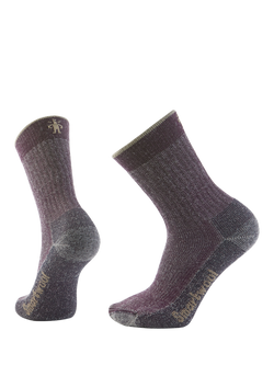 SmartWool Hike Classic Edition Full Cushion Second Cut Crew Socks, Purple Iris, Purple Iris