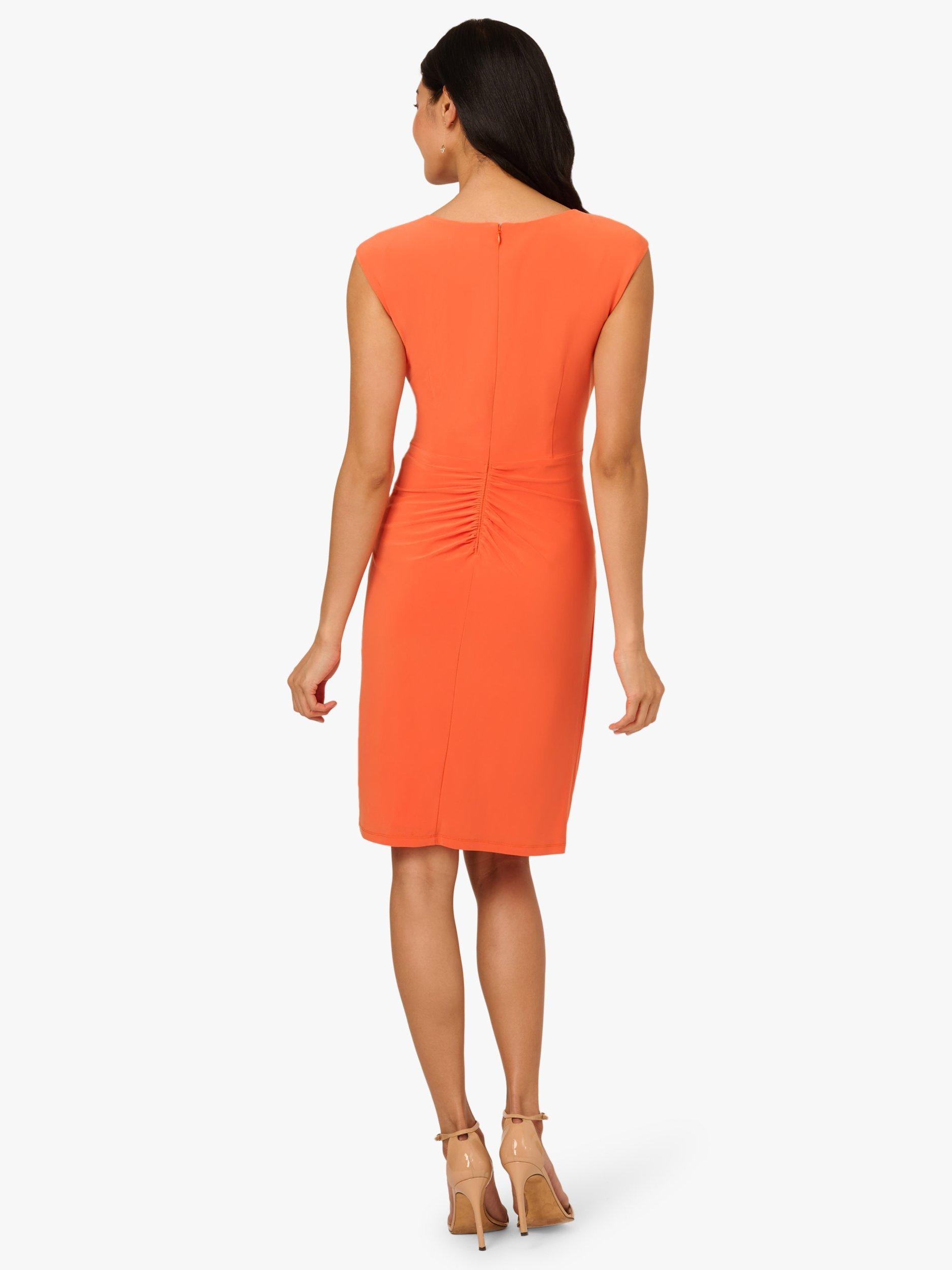 Product image 3 of 7, which shows Adrianna Papell Keyhole Jersey Dress, Papaya, 6