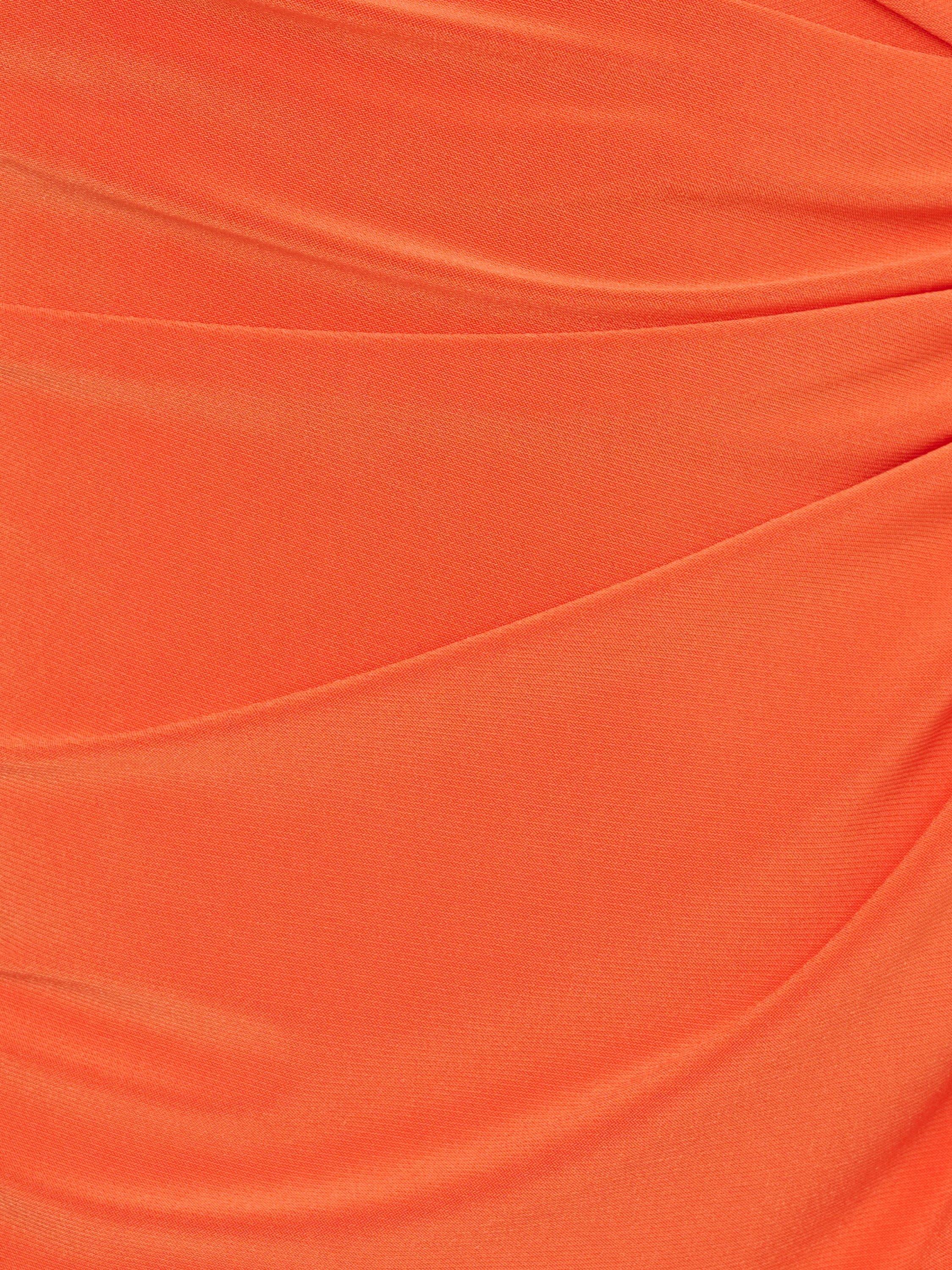 Product image 7 of 7, which shows Adrianna Papell Keyhole Jersey Dress, Papaya, 6