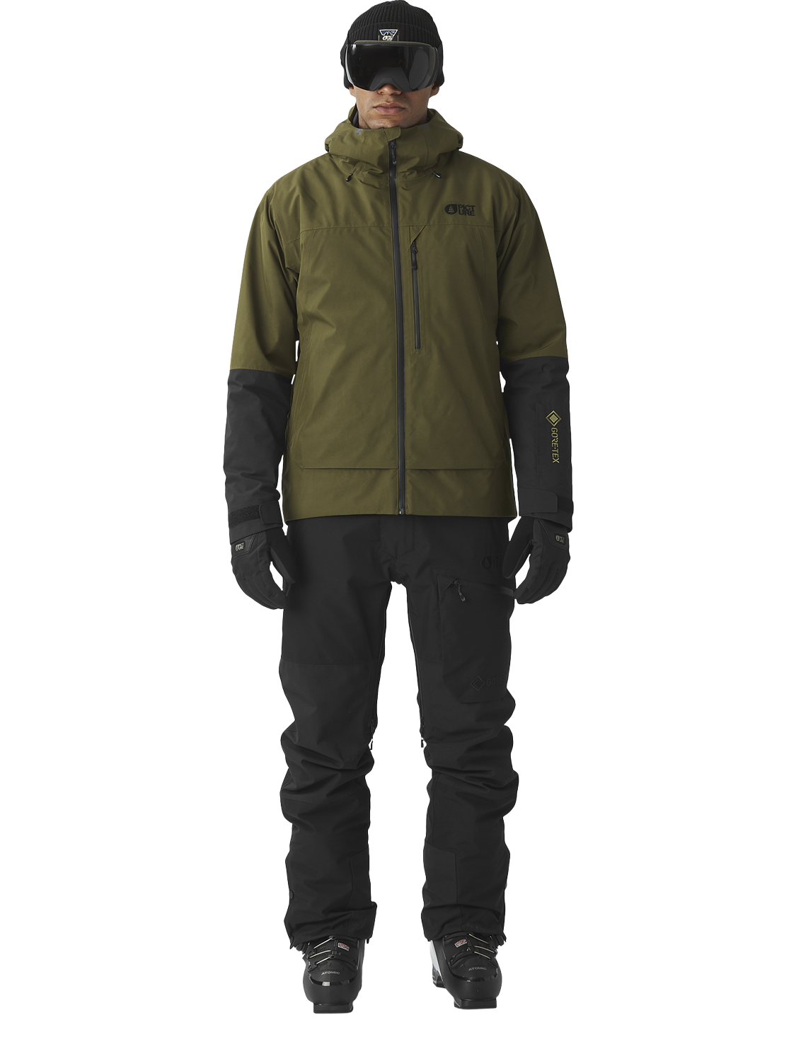 Product image 1 of 11, which shows Picture Merepi M Gore-Tex Ski Jacket, Tobacco, S