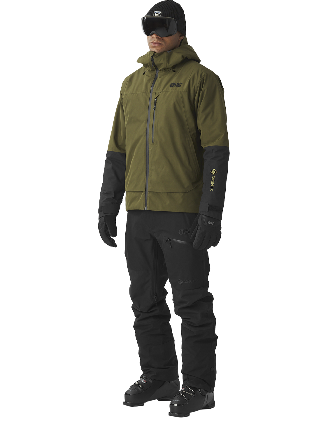 Product image 3 of 11, which shows Picture Merepi M Gore-Tex Ski Jacket, Tobacco, S