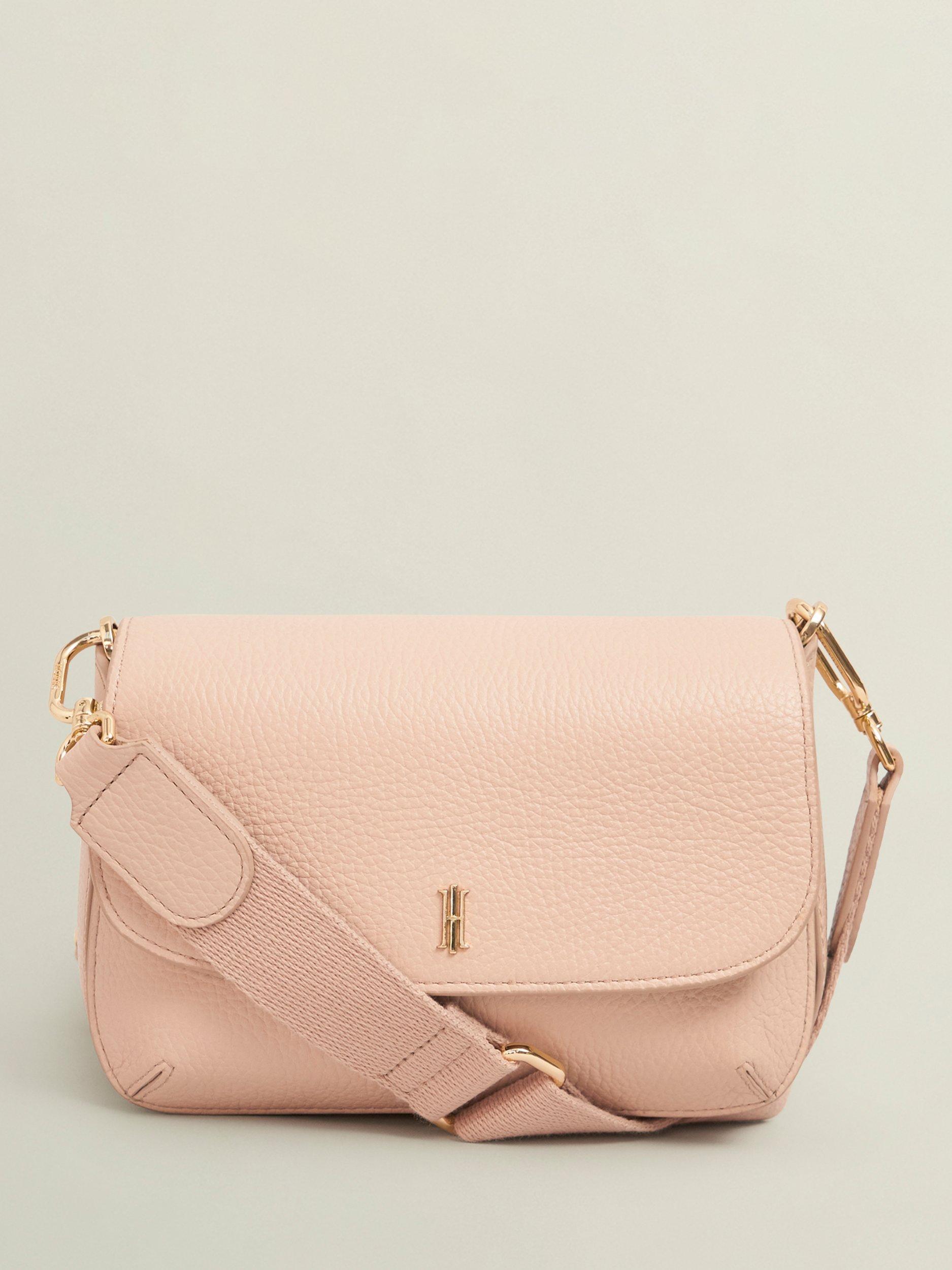 Product image 1 of 4, which shows Hobbs Berwick Leather Crossbody Bag, Blush Pink