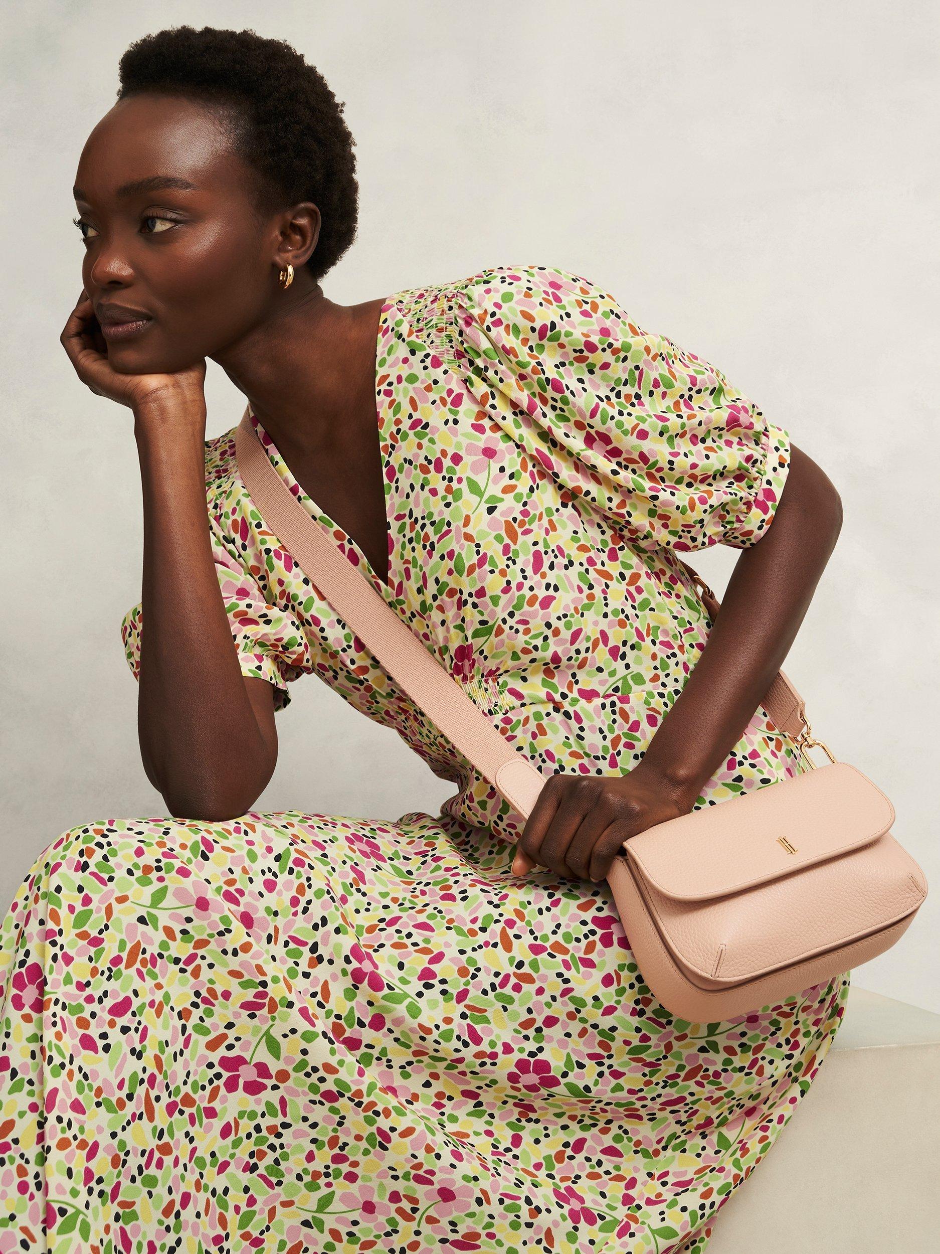 Product image 3 of 4, which shows Hobbs Berwick Leather Crossbody Bag, Blush Pink