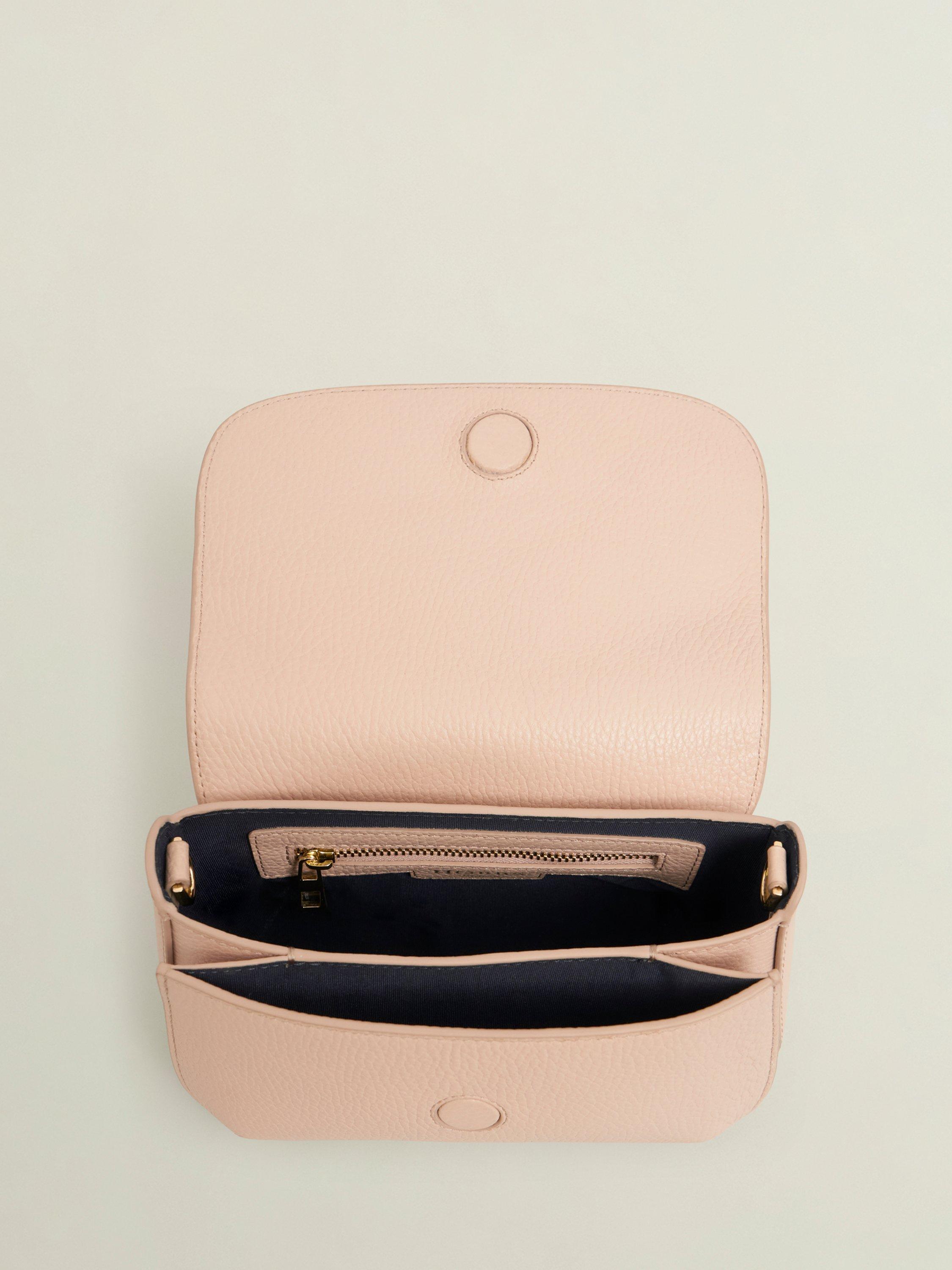Product image 4 of 4, which shows Hobbs Berwick Leather Crossbody Bag, Blush Pink