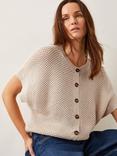 Monsoon Saya Short Sleeve Buttoned Crochet Cardigan