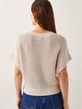Monsoon Saya Short Sleeve Buttoned Crochet Cardigan