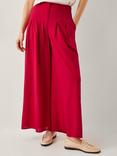 Monsoon Diane High Waist Linen Blend Wide-Leg Trousers