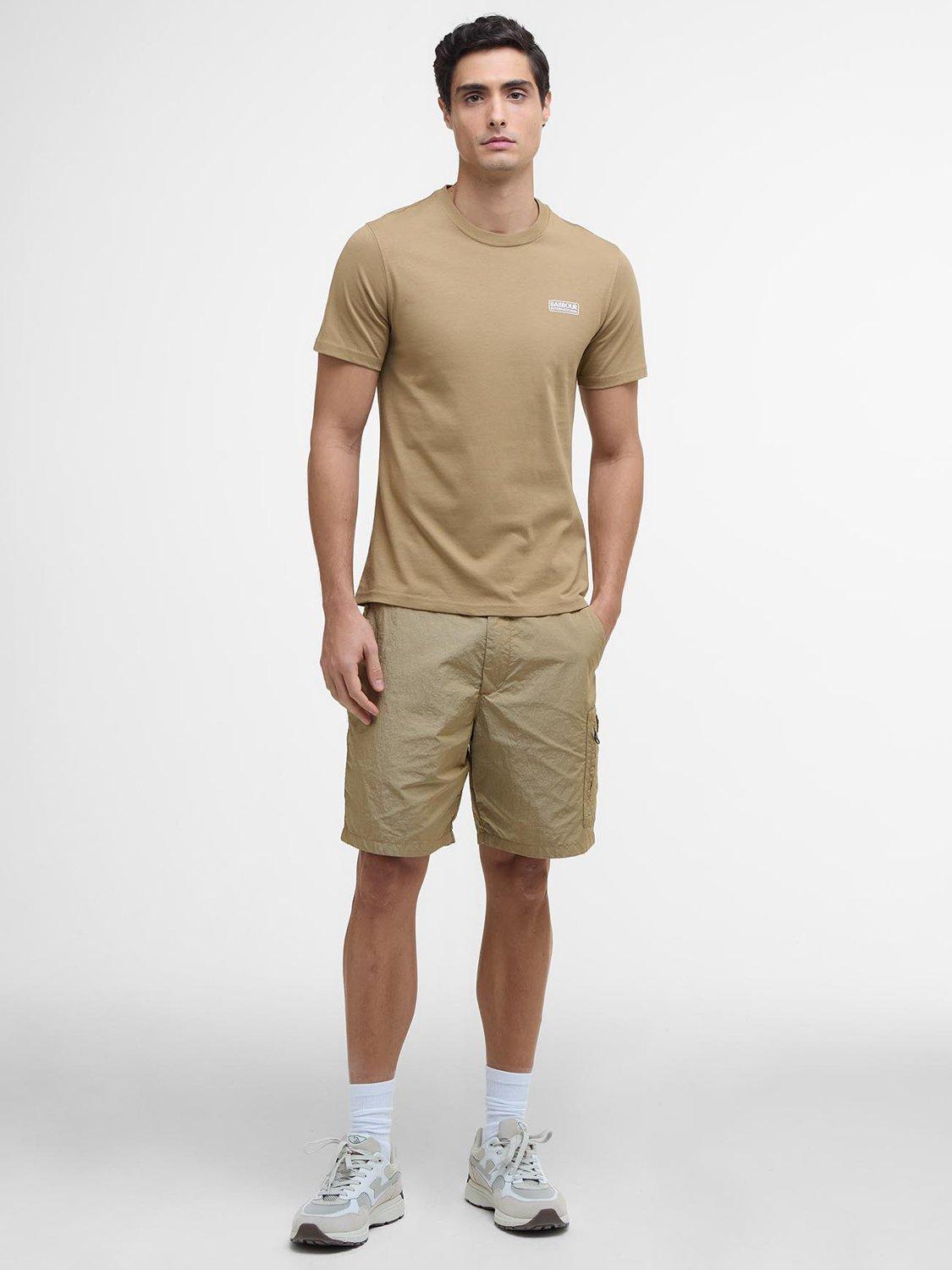 Product image 3 of 6, which shows Barbour International Cotton Regular Fit Short Sleeve Small Logo T-Shirt, Trench, S