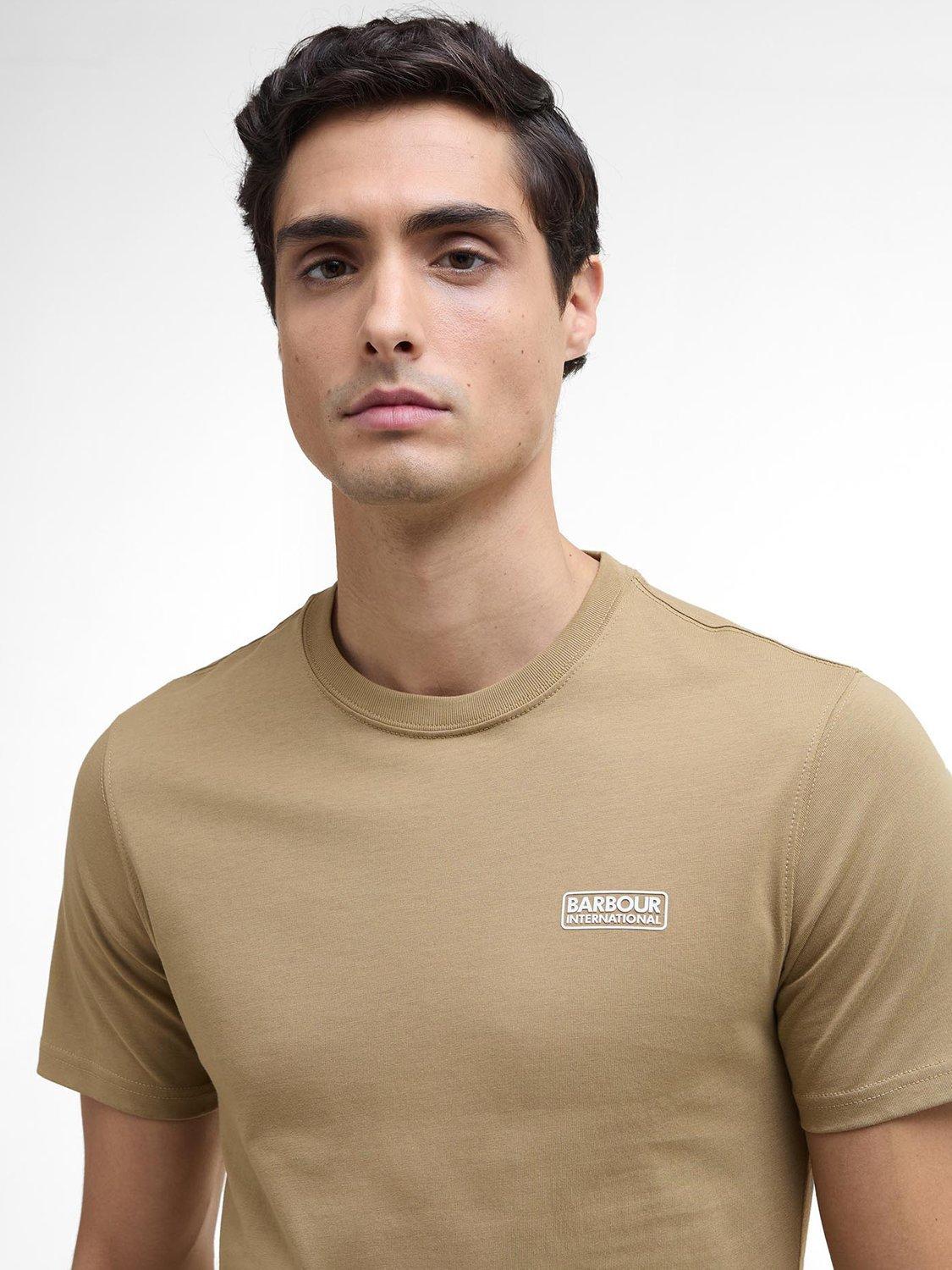 Product image 5 of 6, which shows Barbour International Cotton Regular Fit Short Sleeve Small Logo T-Shirt, Trench, S