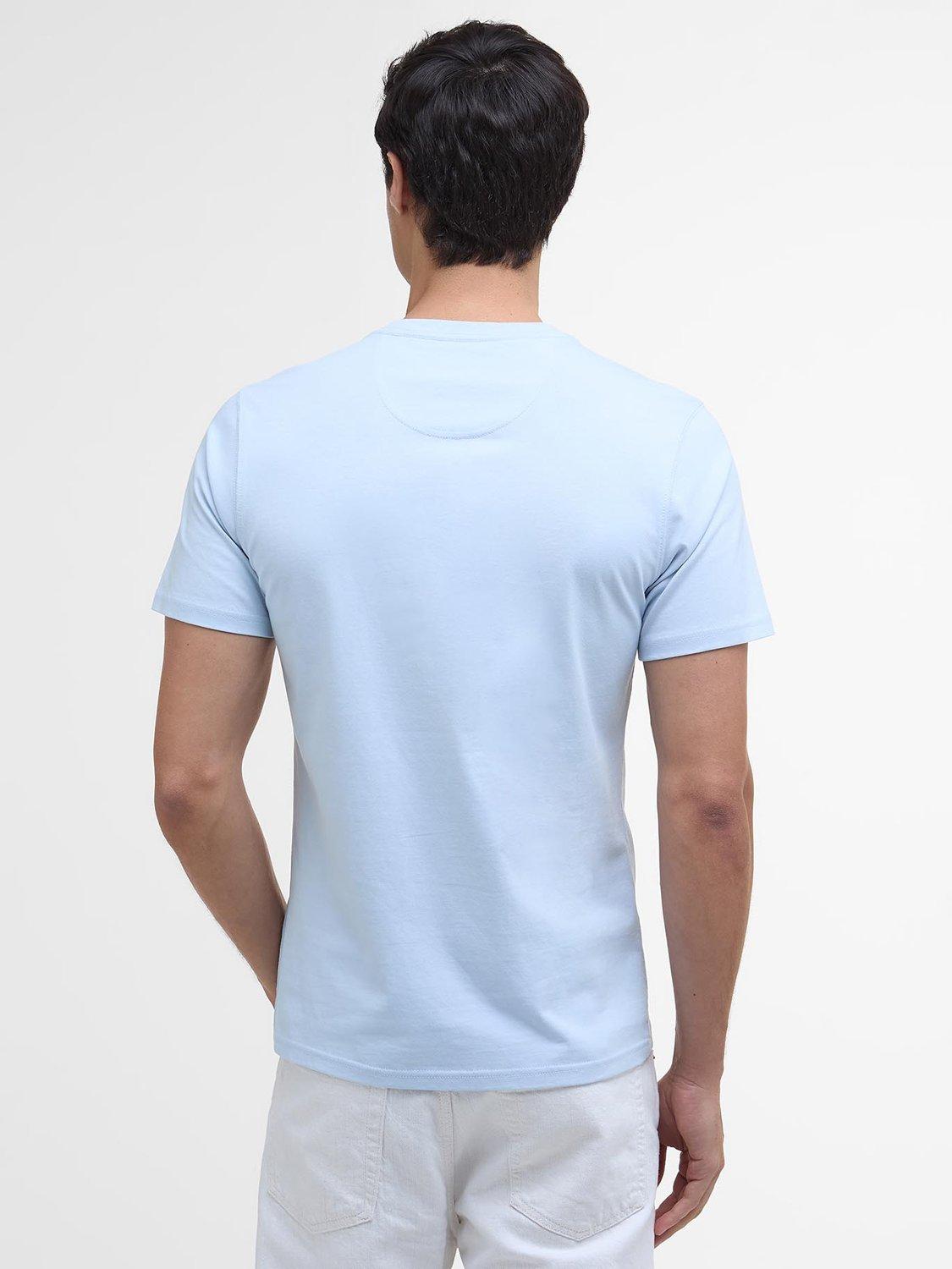 Product image 2 of 6, which shows Barbour International Cotton Regular Fit Short Sleeve Small Logo T-Shirt, Heritage Blue, M