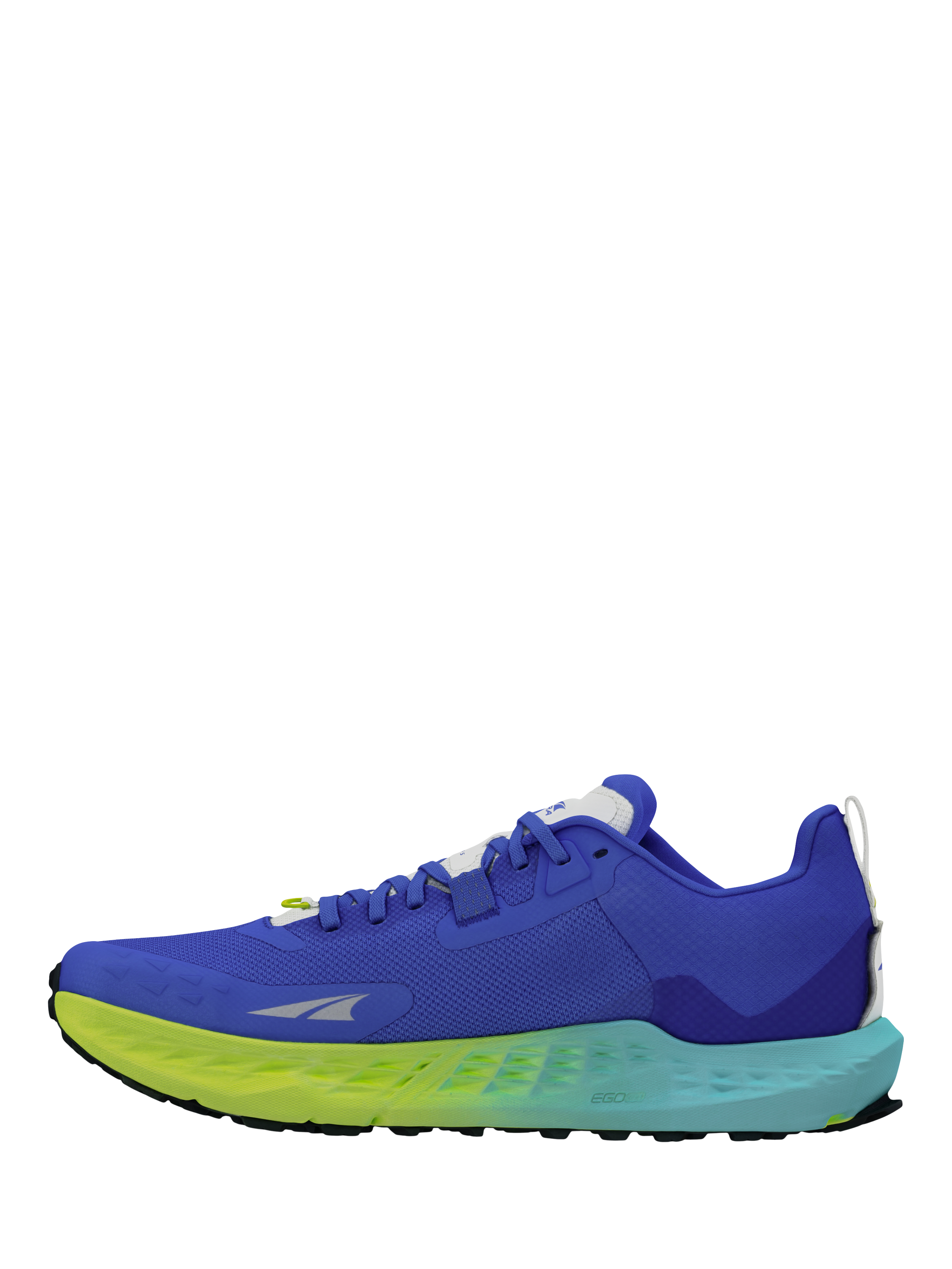 Product image 2 of 6, which shows Altra Men's Timp 5 Trail Running Shoes, Blue/Lime, 7