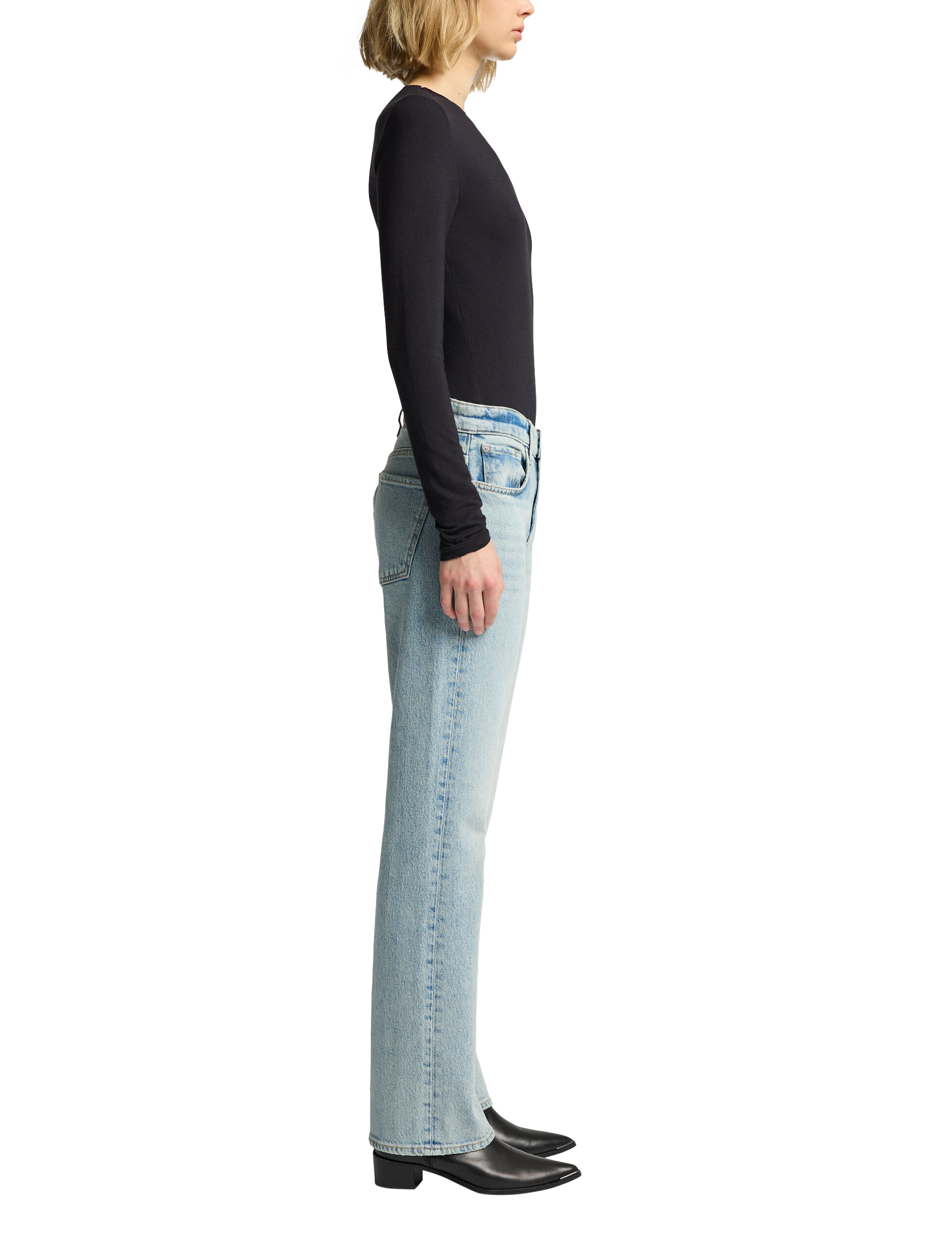 Product image 6 of 6, which shows 7 For All Mankind Calie Straight Jeans, Ode To, 24
