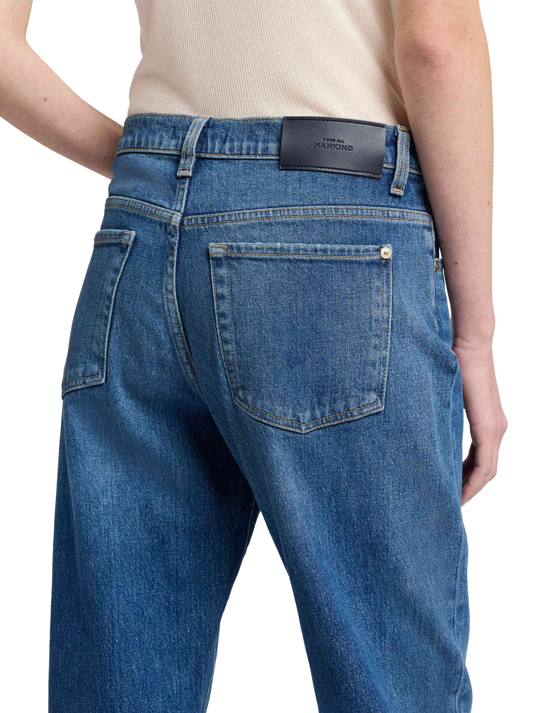 Product image 5 of 6, which shows 7 For All Mankind Tess Relaxed Fit Jeans, Explorer, 24