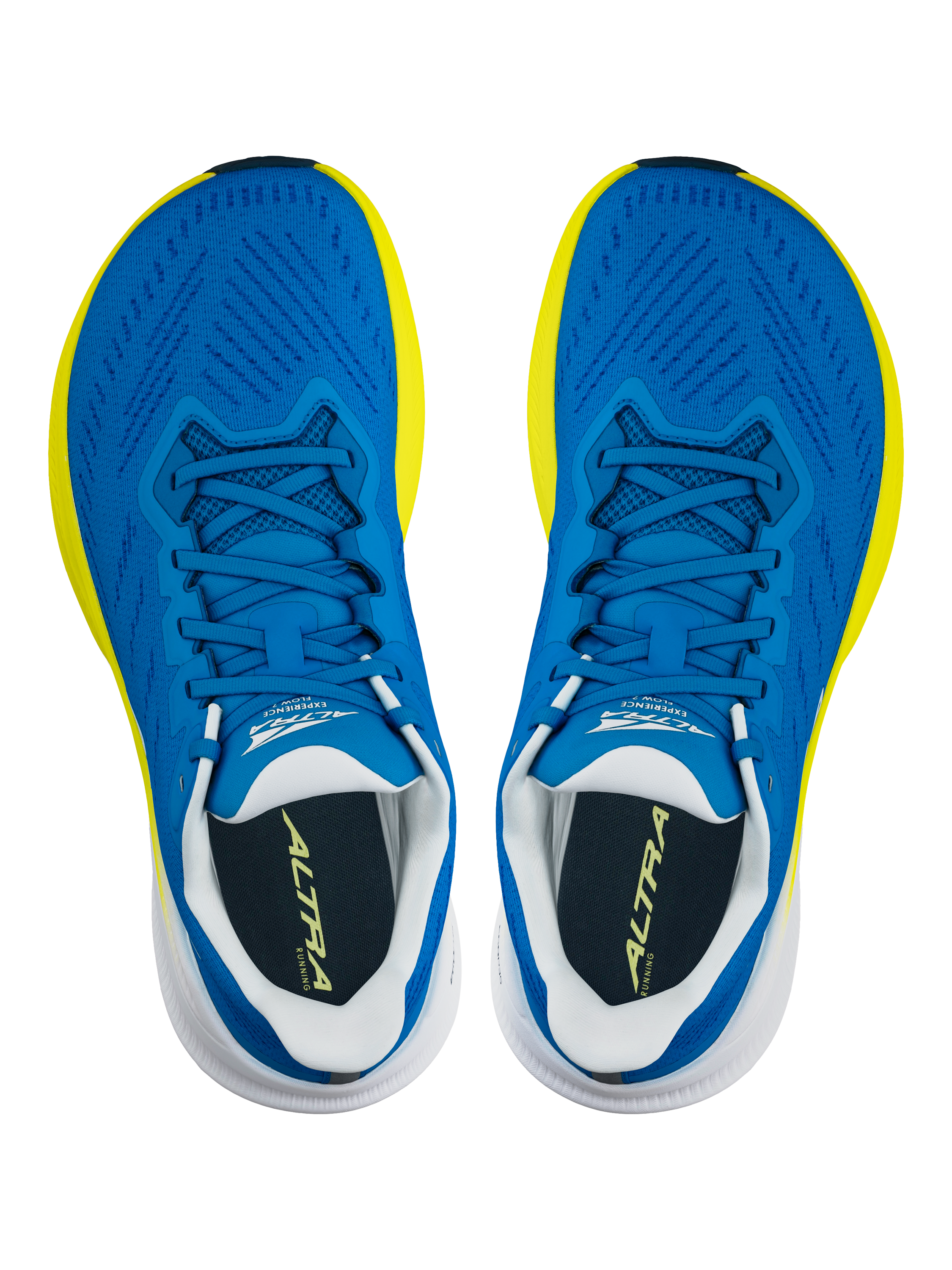 Product image 6 of 6, which shows Altra Men's Experience Flow 2 Running Shoes, Blue/Yellow, 12