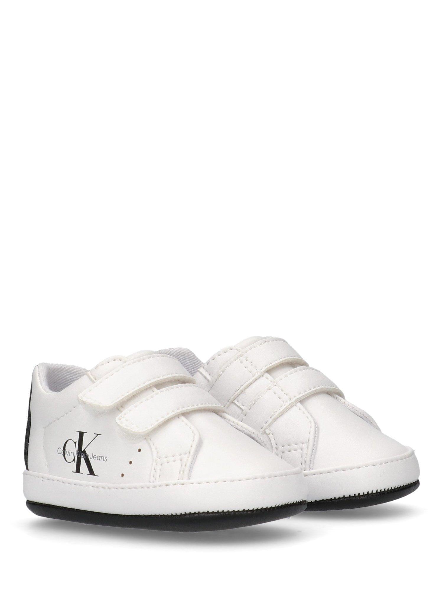 Product image 2 of 4, which shows Calvin Klein Baby Trainers, White/Black, EU18