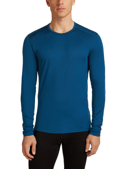 Icebreaker Men's Merino 200 Oasis Long Sleeve Base Layer, Atlantis, Atlantis