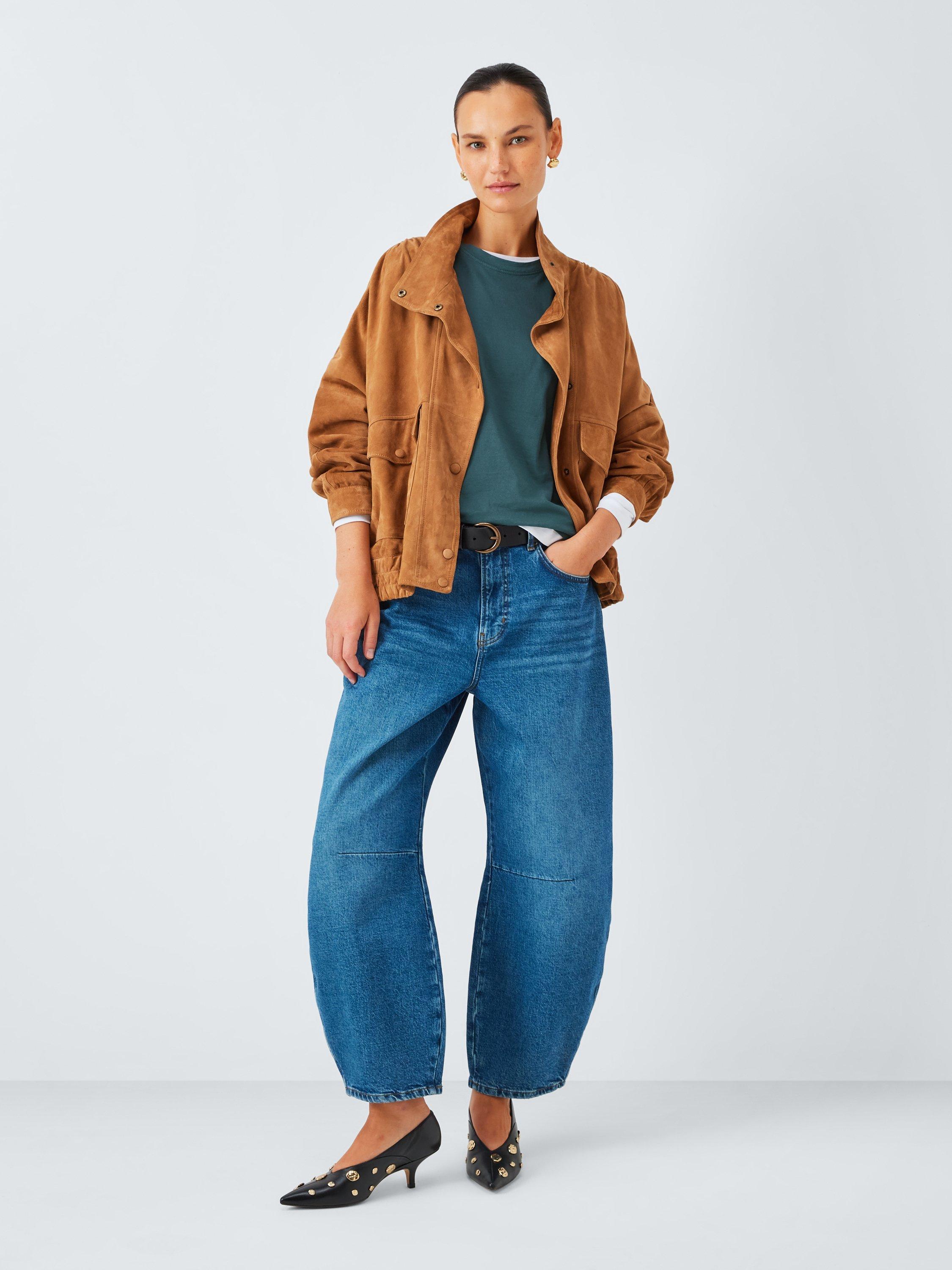 Product image 3 of 6, which shows AND/OR Authentic Crew Neck T-Shirt, Blue, 6